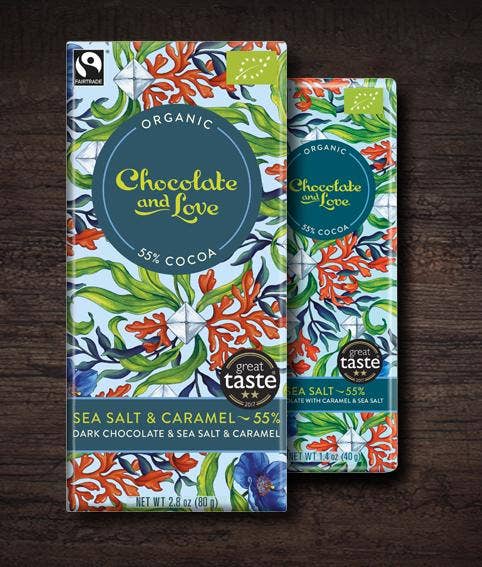 C&L Sea Salt 55% - mørk med karamelknas & Sea Salt