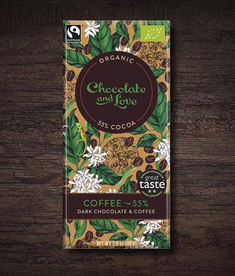 C&L Coffee 55% - Mørk Chocolade med Arabica kaffe