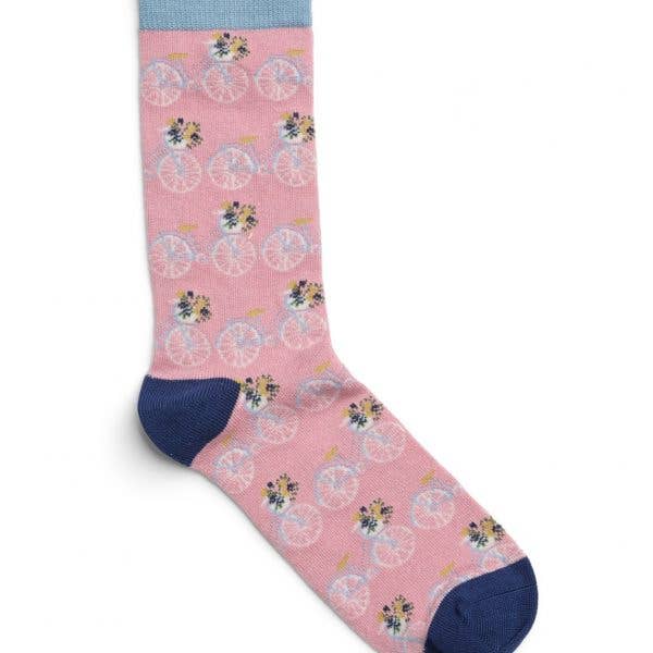 Strømper - bike pink (str. 37-40)