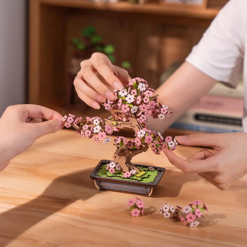 DIY Puslespil 3D - Sakura Bonsai