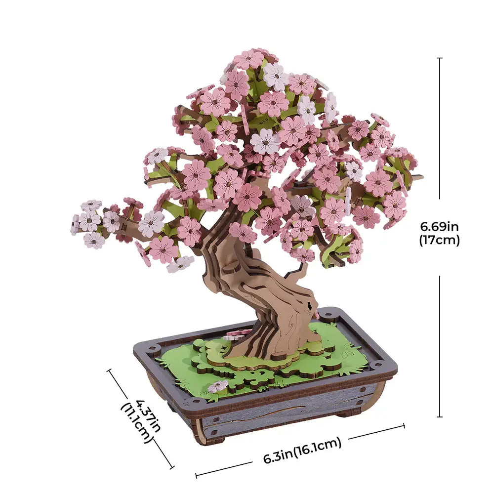 DIY Puslespil 3D - Sakura Bonsai