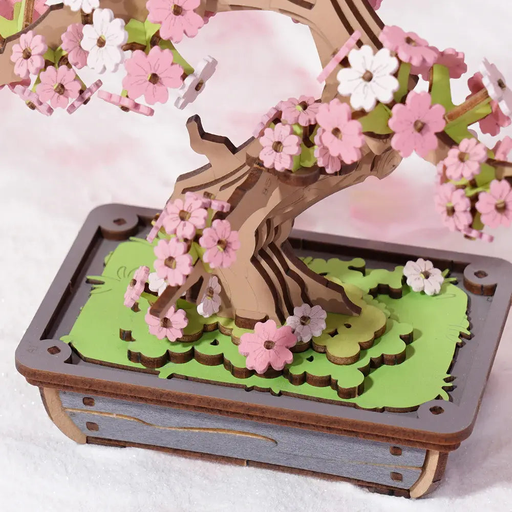 DIY Puslespil 3D - Sakura Bonsai