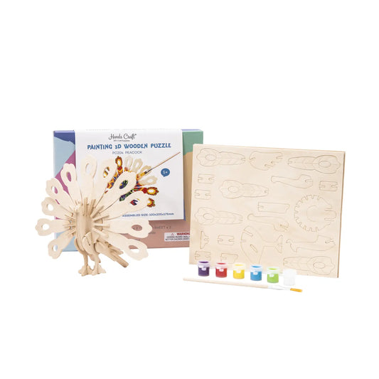 3D wooden puzzle, Peacock
