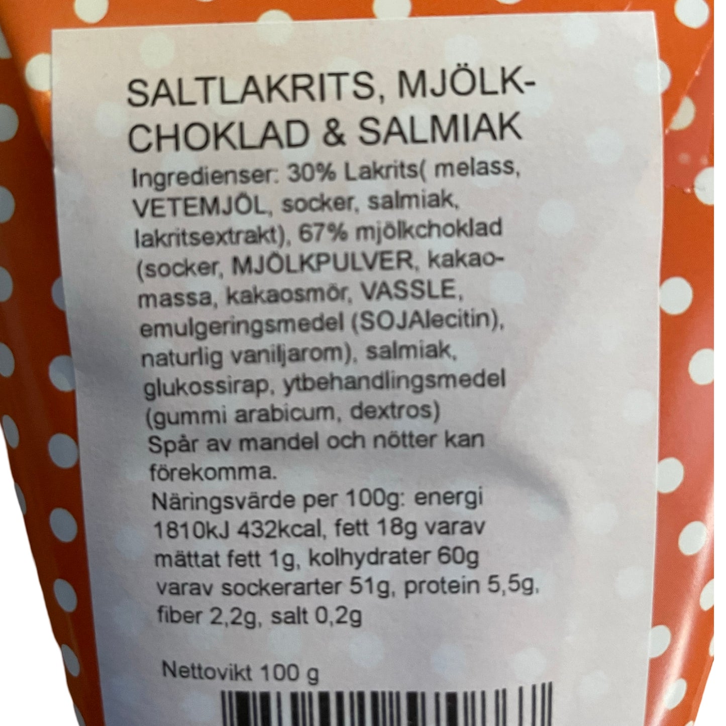 Kræmmerhus med chokoladekugler(saltlakrids, mælkechokolade og salmiak)