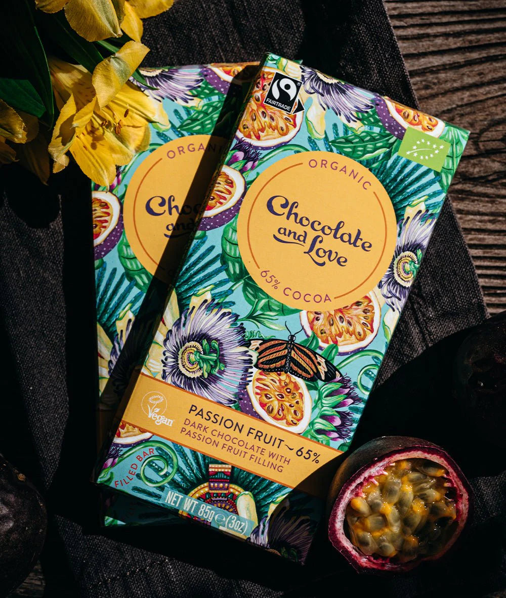 C&L 65% mørk chokolade med passionfrugtfyld