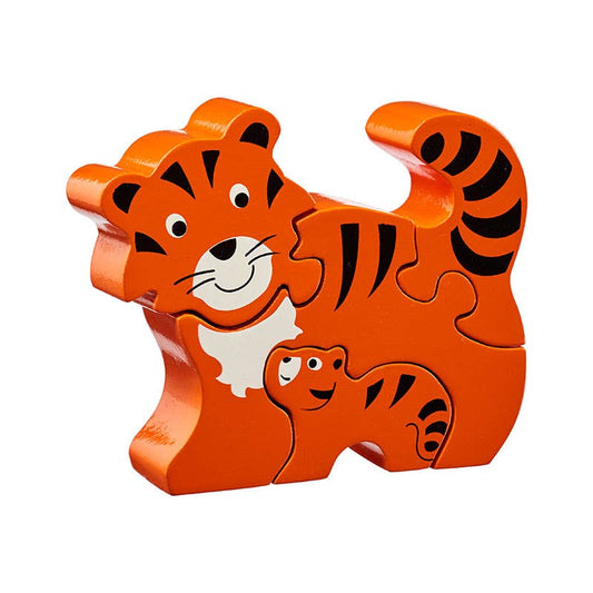 Tiger med unge, puslespil