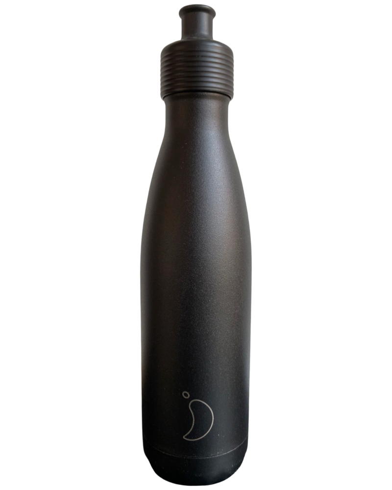 Chillys Sport Bottle - Monochrome Black 500ml