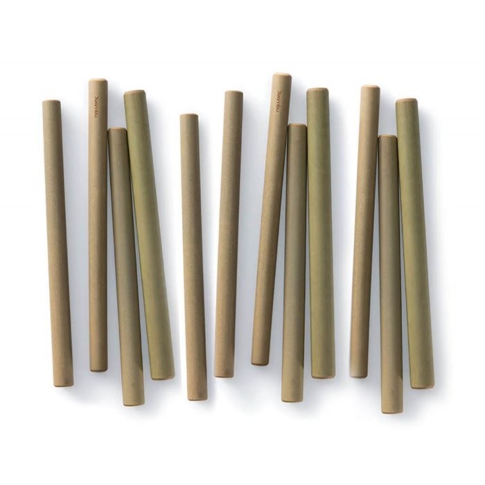Sugerør i bambus, 10 stk.